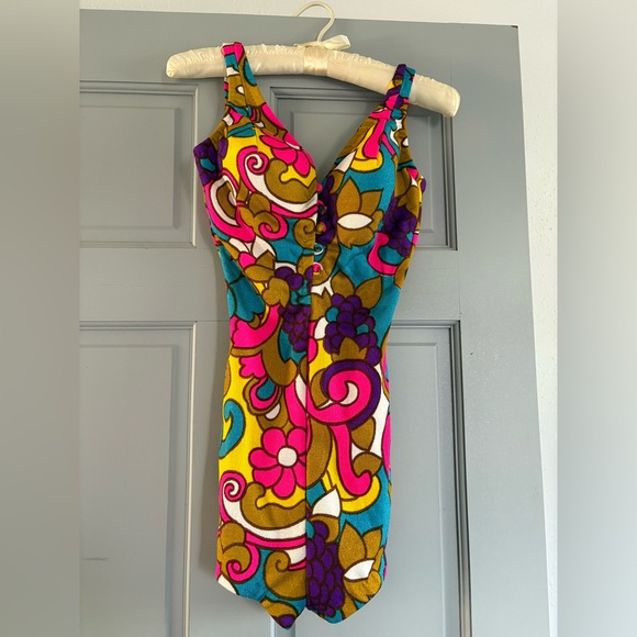 Jantzen Multicolor Floral Kids One Piece - Picture 1 of 4